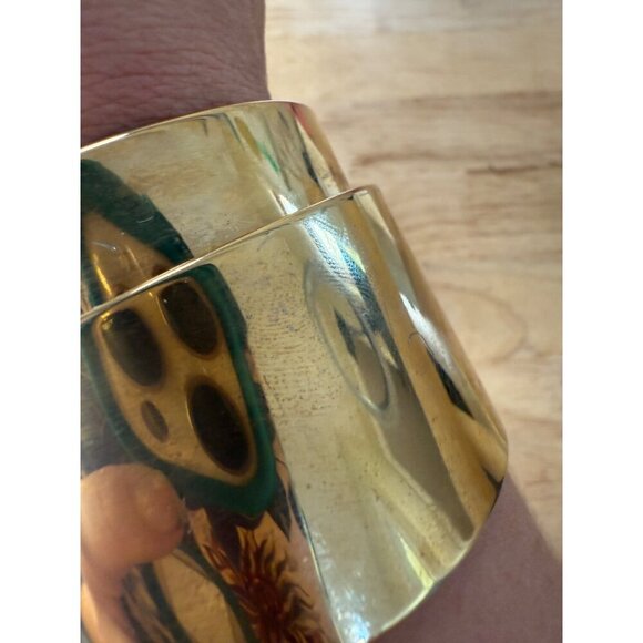 BaubleBar Gold-Tone Cuff Bracelet With Chic Modern Design small wrist - Picture 10 of 14